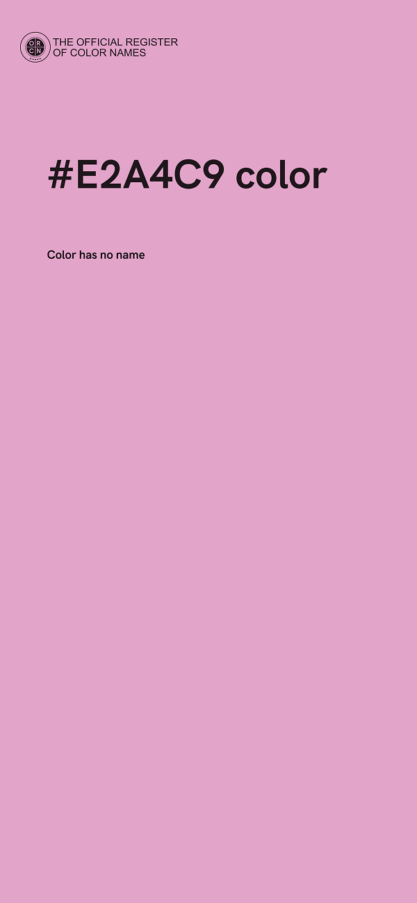 #E2A4C9 color image