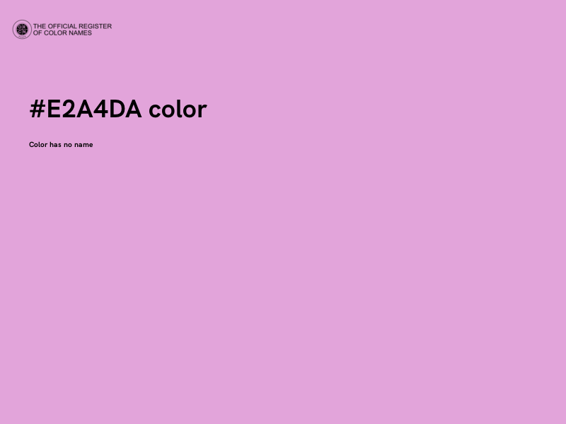 #E2A4DA color image