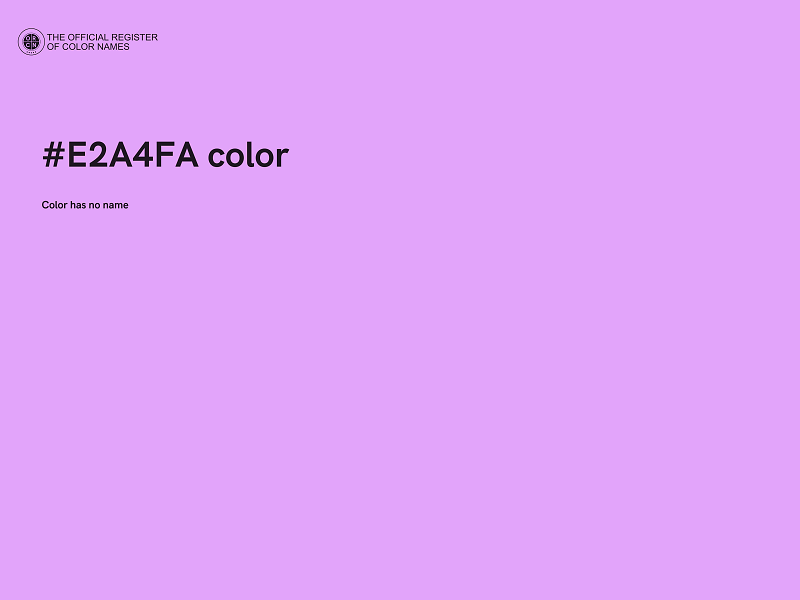 #E2A4FA color image