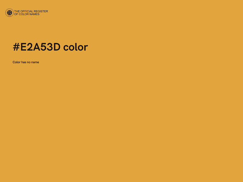 #E2A53D color image