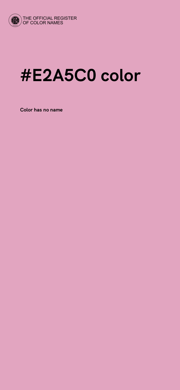 #E2A5C0 color image