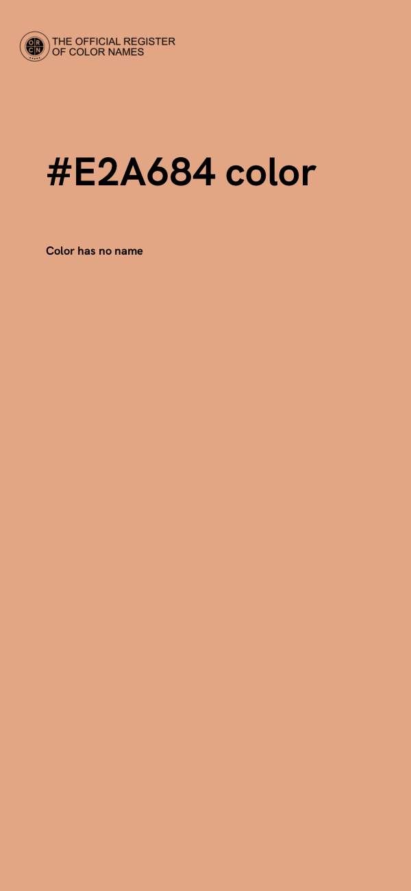 #E2A684 color image