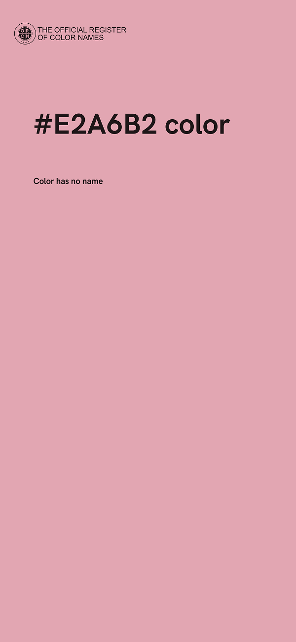 #E2A6B2 color image