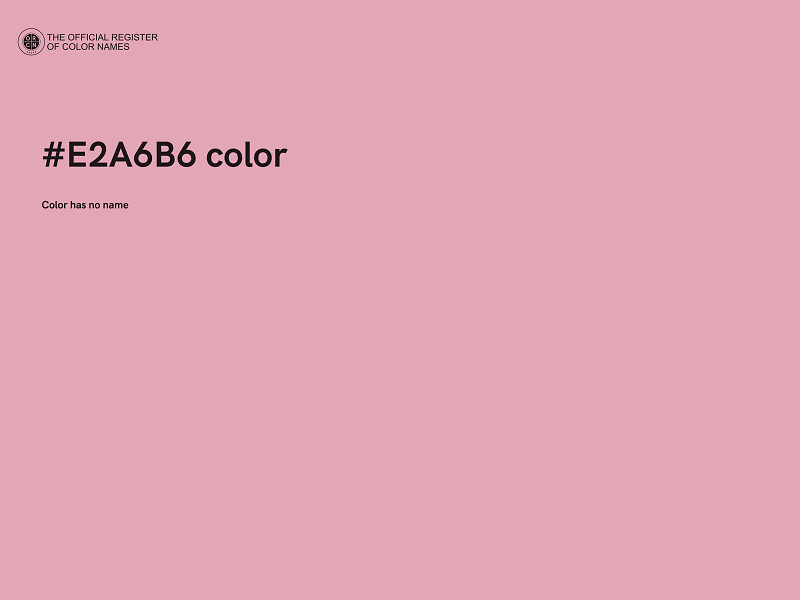 #E2A6B6 color image