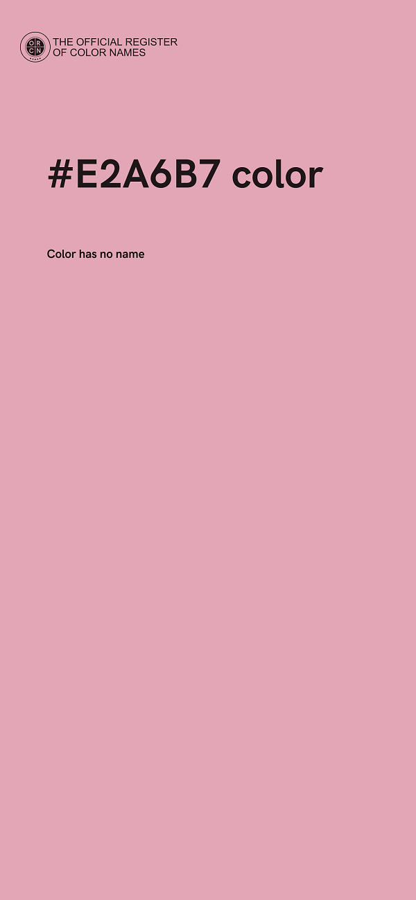 #E2A6B7 color image
