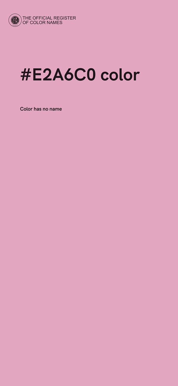 #E2A6C0 color image
