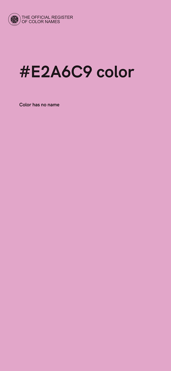 #E2A6C9 color image