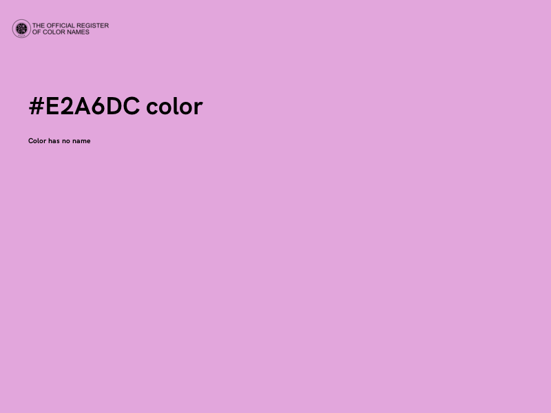 #E2A6DC color image