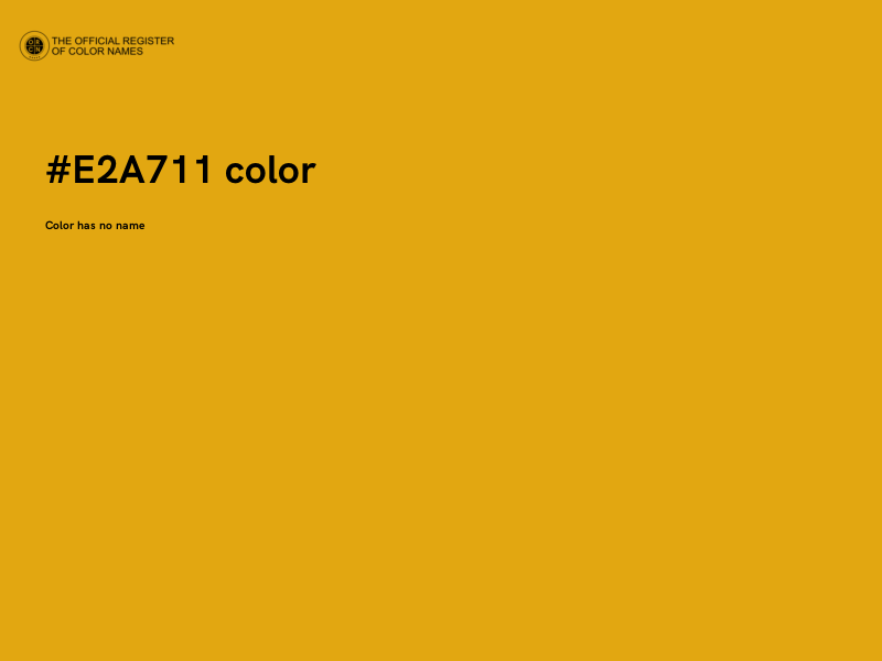 #E2A711 color image