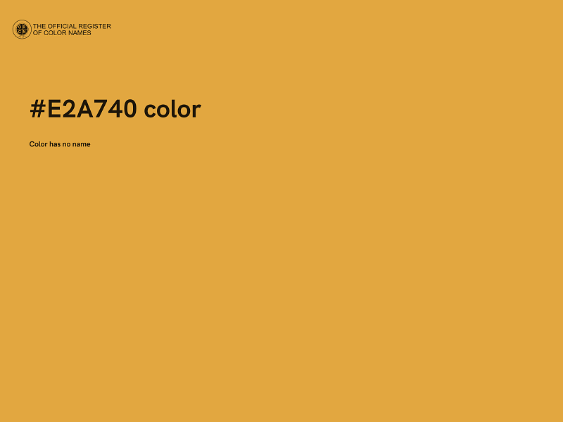 #E2A740 color image