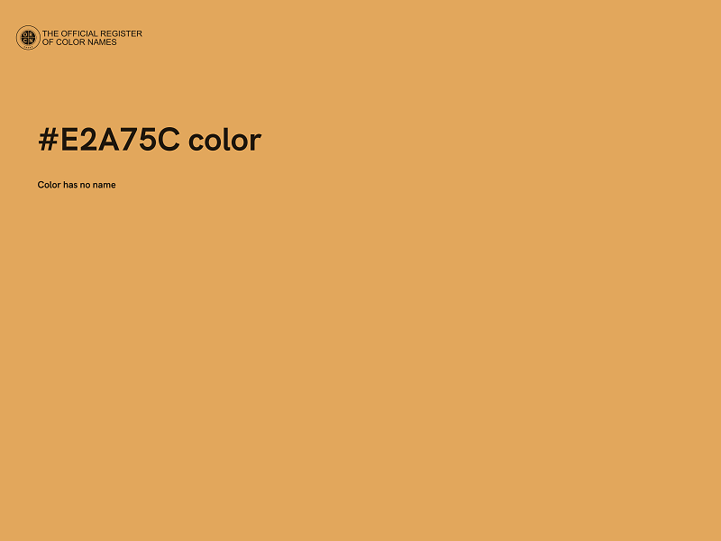 #E2A75C color image