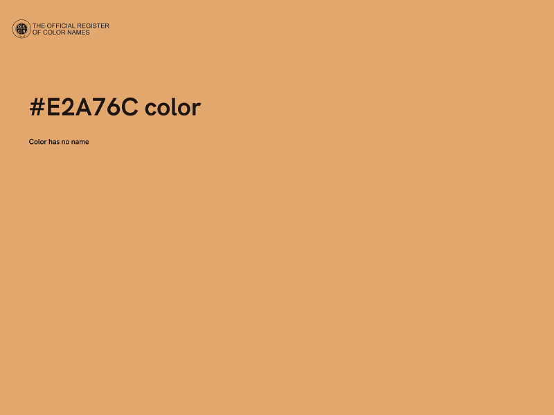 #E2A76C color image