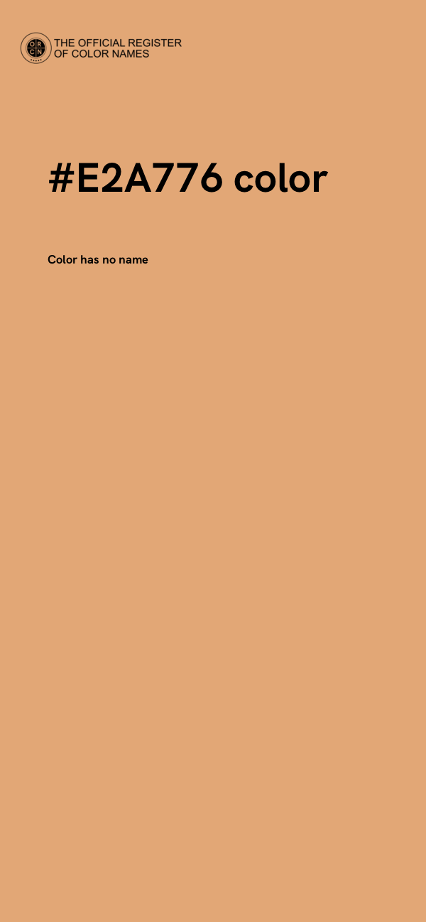 #E2A776 color image