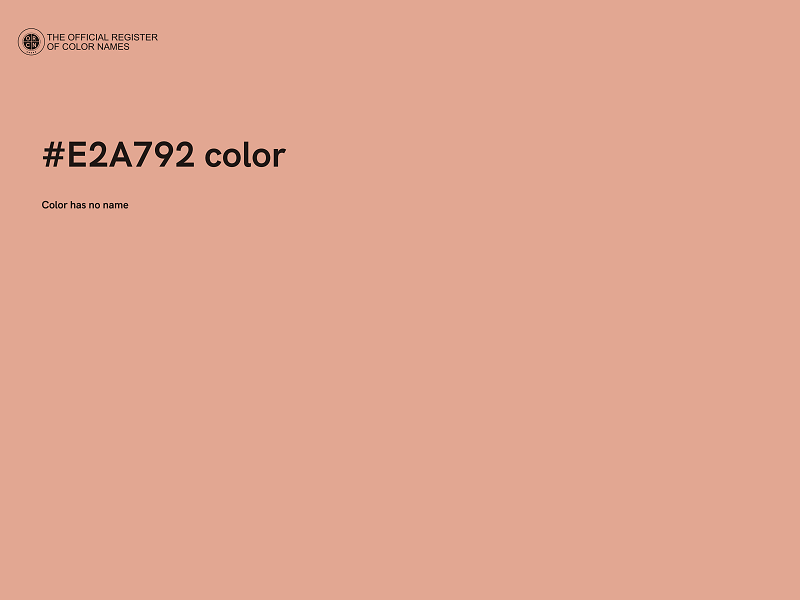 #E2A792 color image