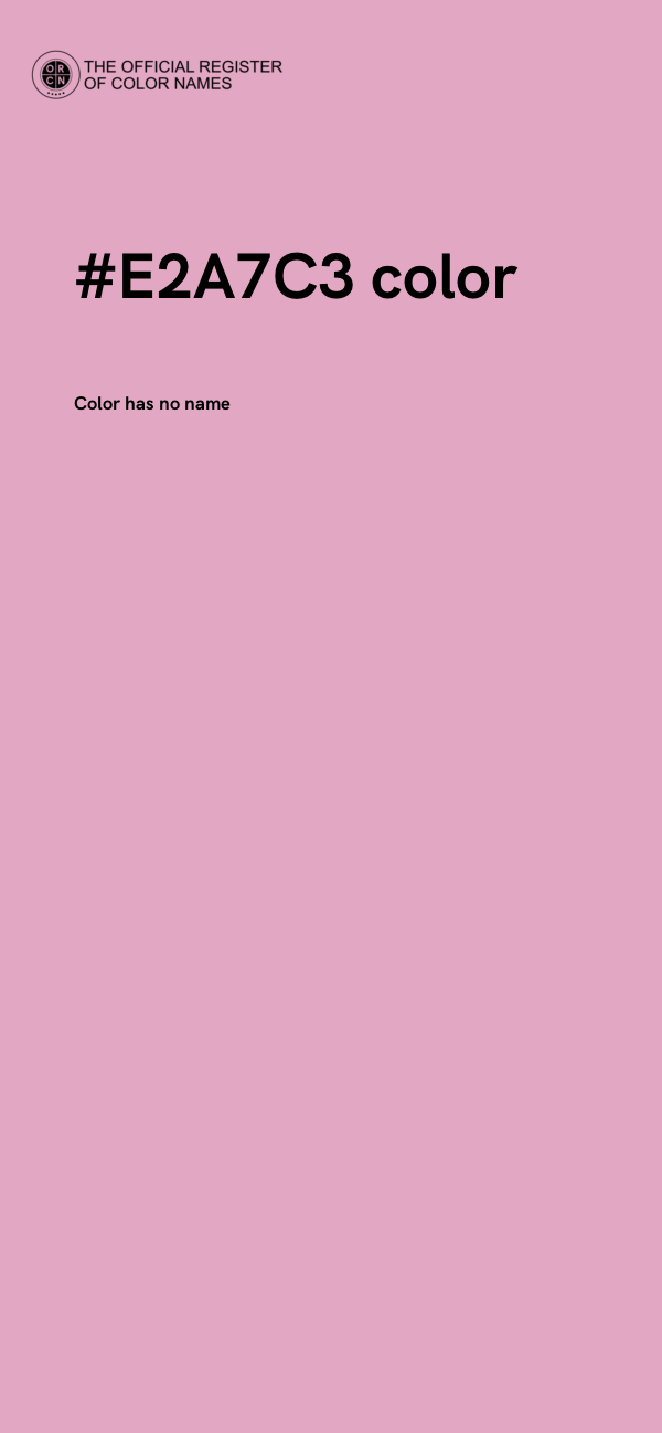 #E2A7C3 color image
