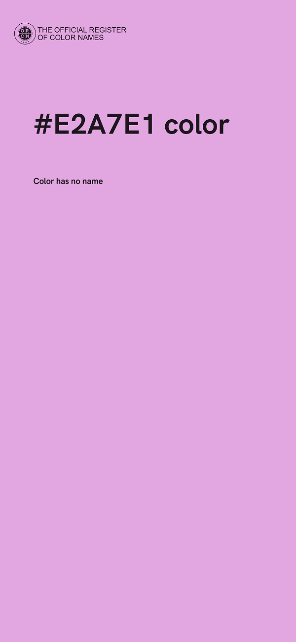 #E2A7E1 color image