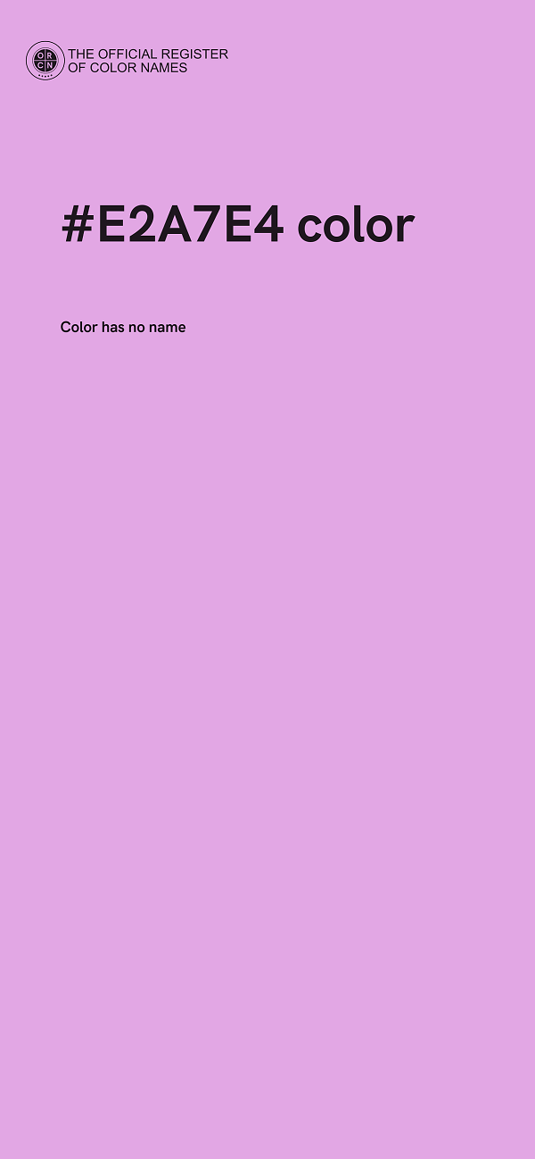 #E2A7E4 color image