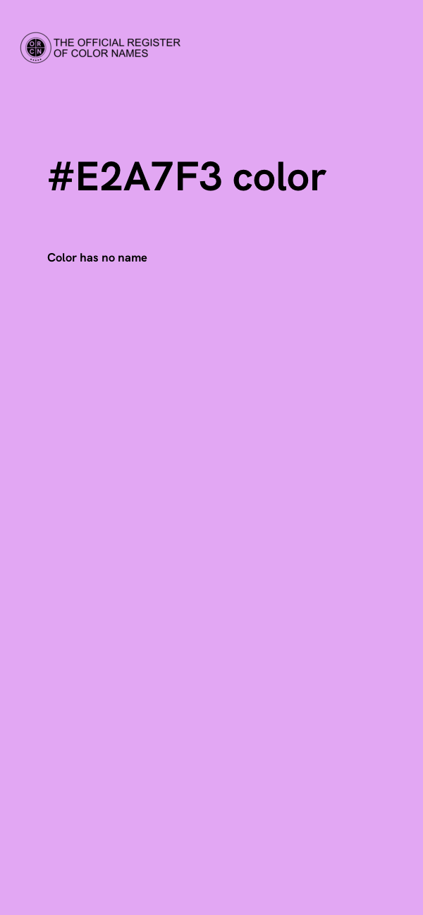 #E2A7F3 color image