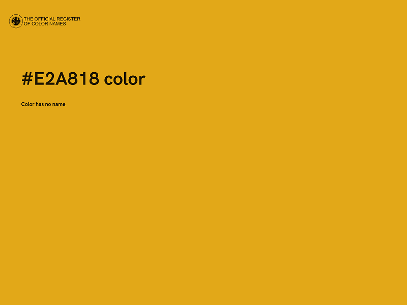 #E2A818 color image