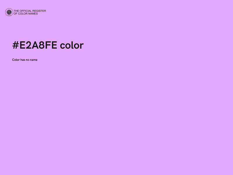 #E2A8FE color image