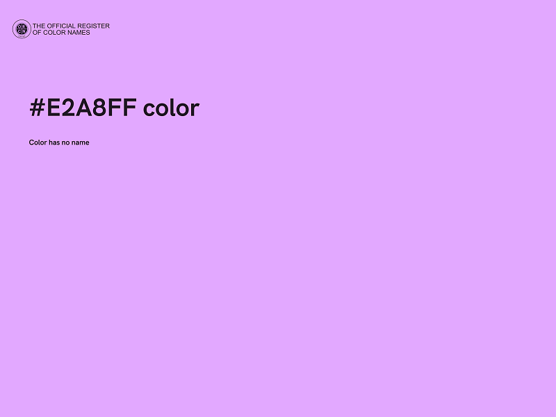 #E2A8FF color image
