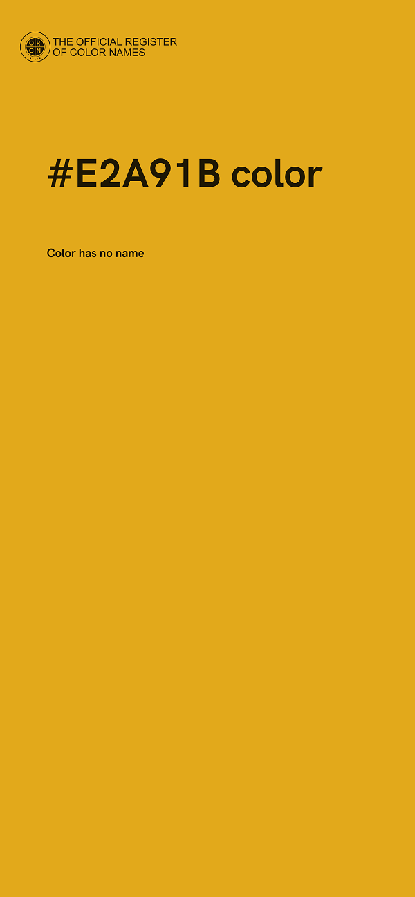 #E2A91B color image