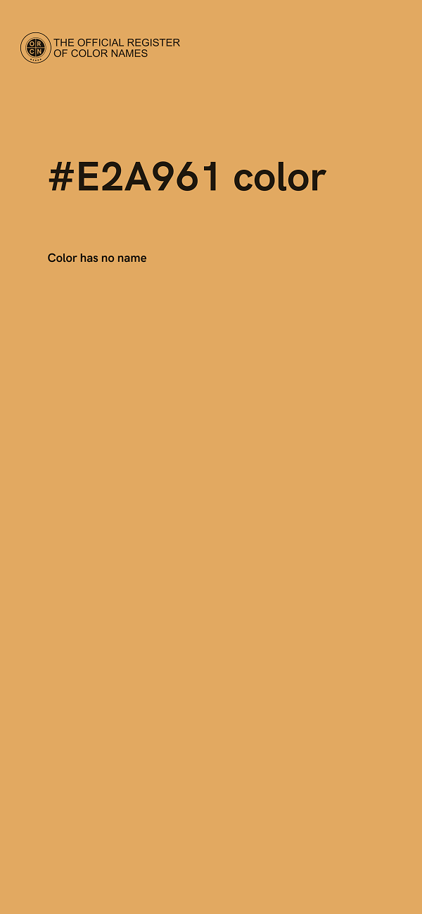 #E2A961 color image