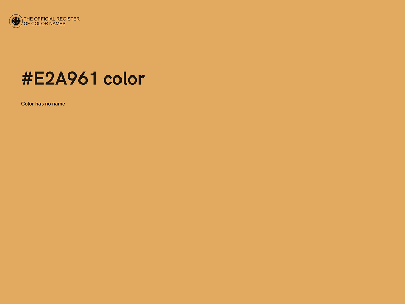 #E2A961 color image