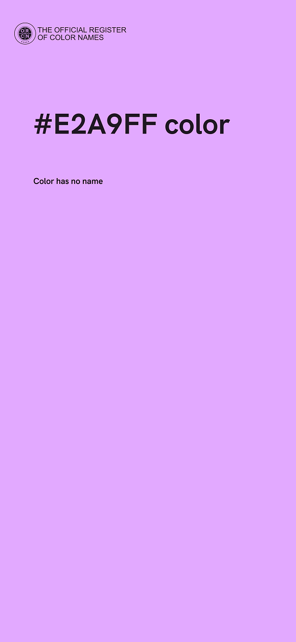 #E2A9FF color image