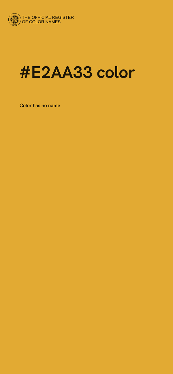 #E2AA33 color image
