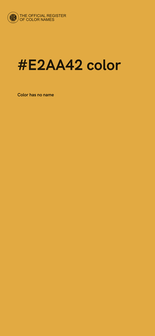#E2AA42 color image