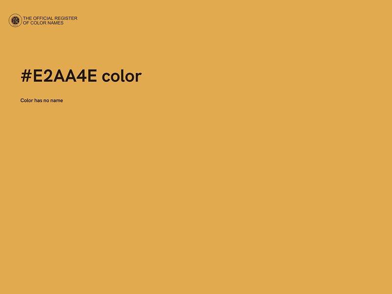 #E2AA4E color image