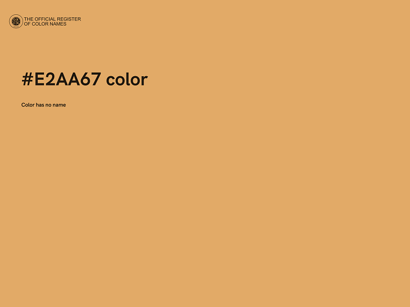 #E2AA67 color image