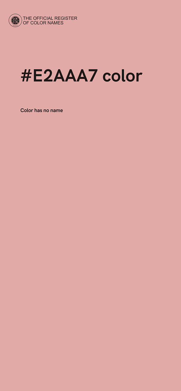 #E2AAA7 color image