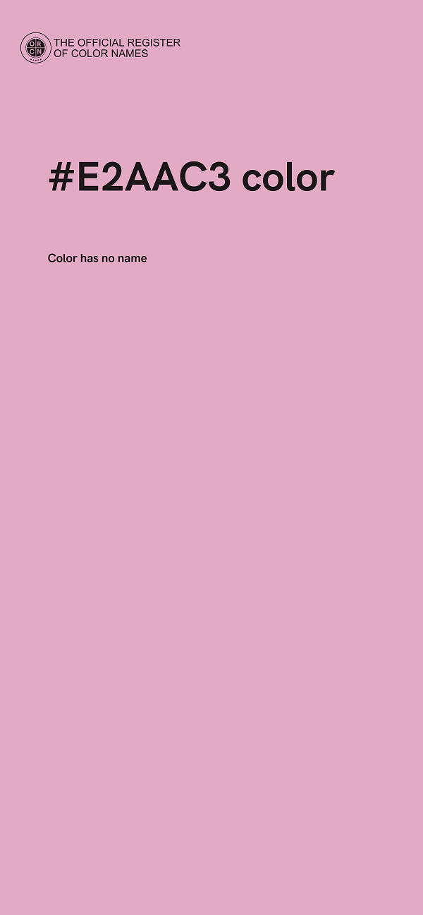 #E2AAC3 color image