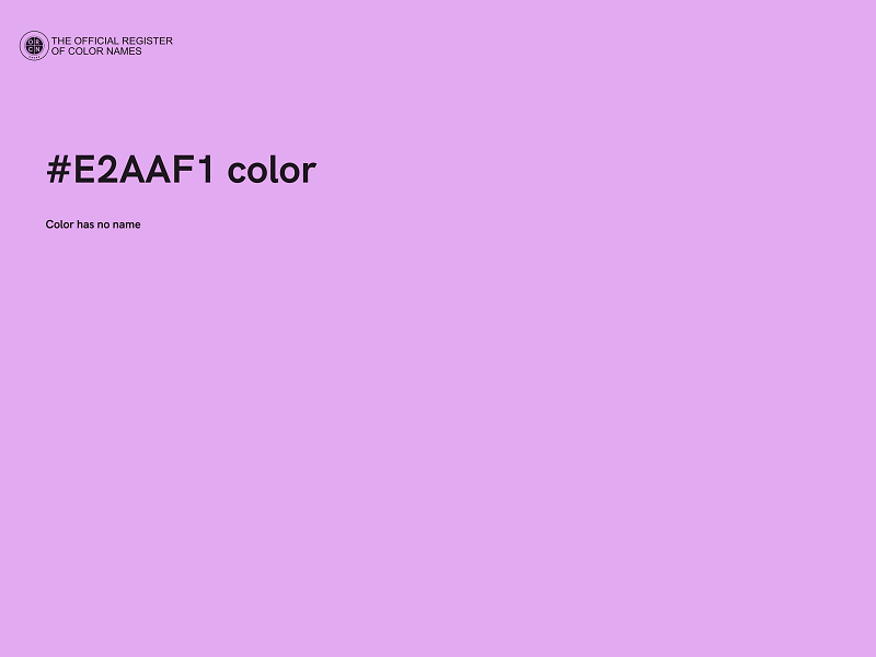 #E2AAF1 color image