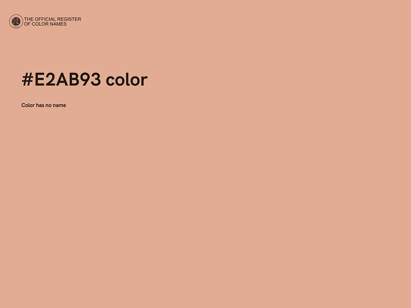 #E2AB93 color image