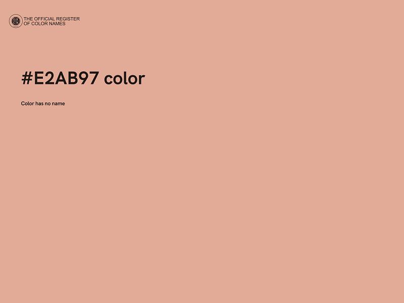 #E2AB97 color image