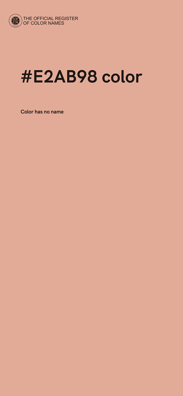 #E2AB98 color image