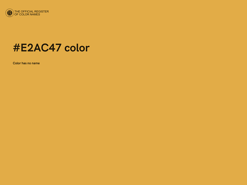 #E2AC47 color image