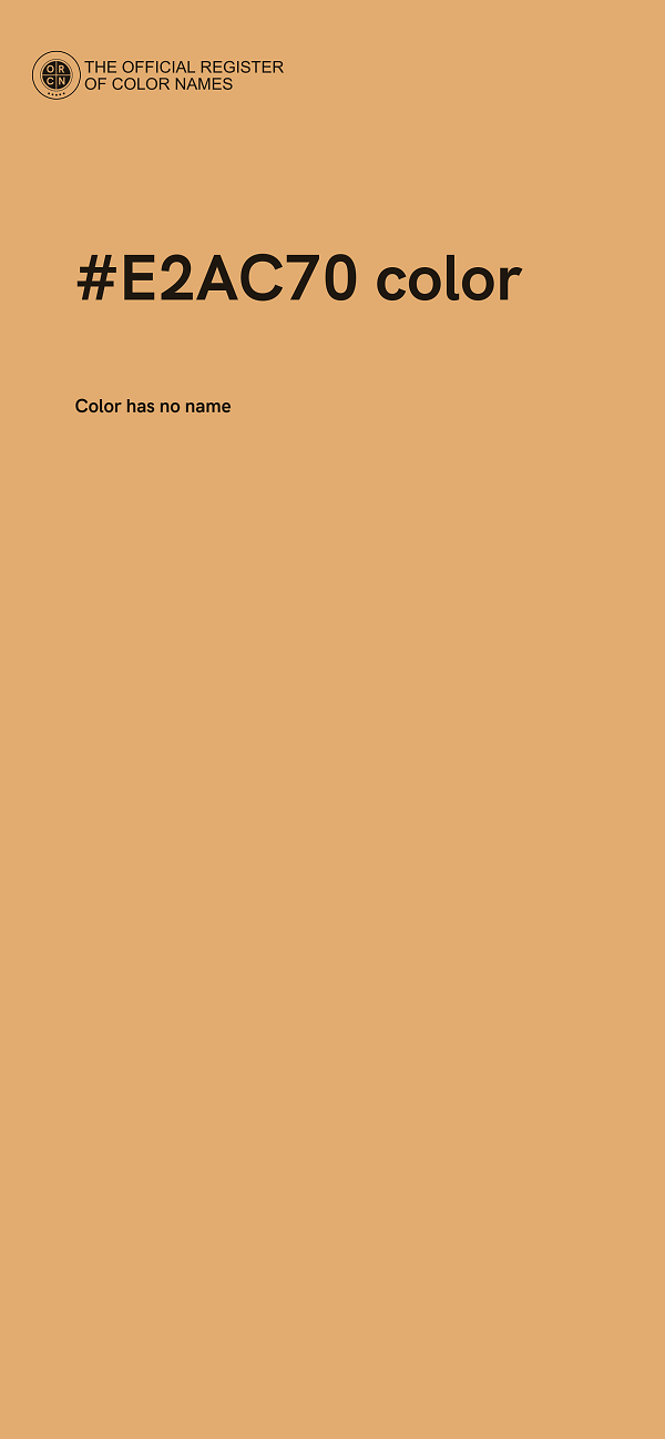 #E2AC70 color image