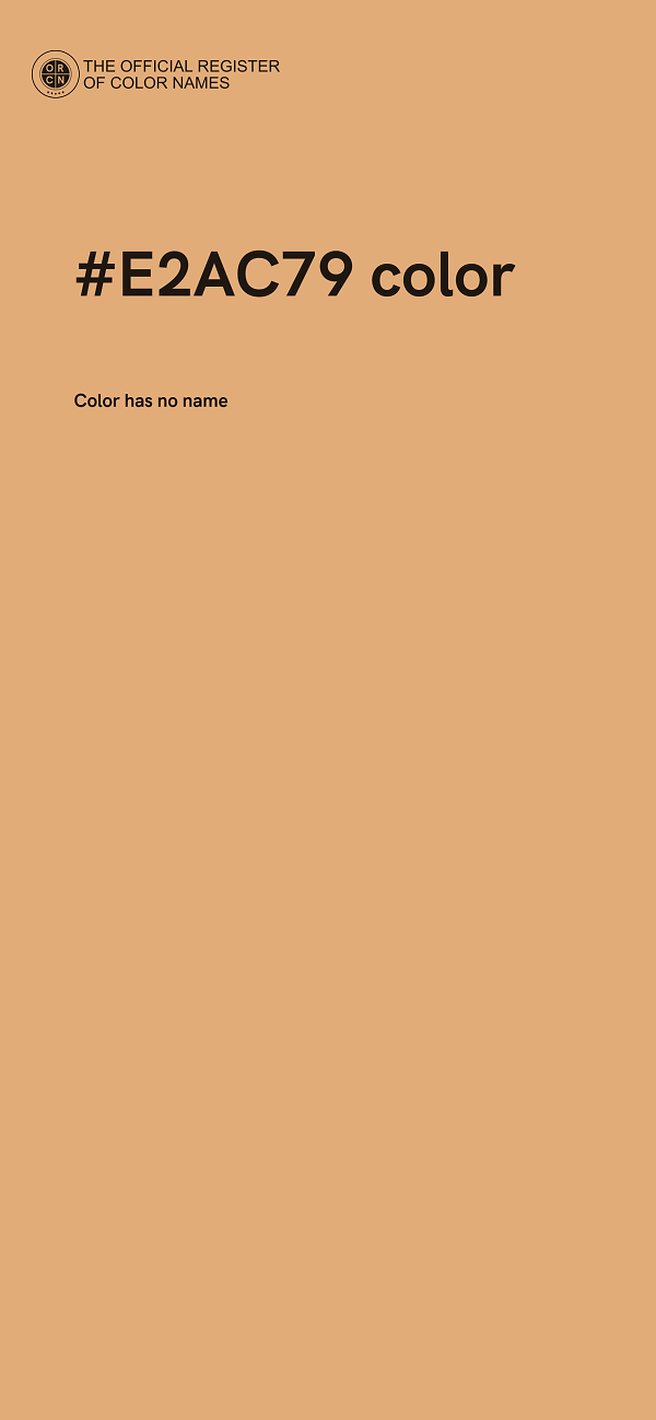 #E2AC79 color image