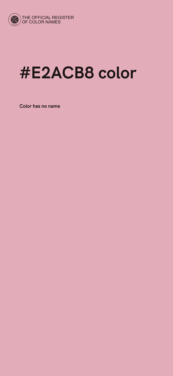 #E2ACB8 color image