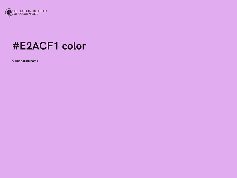 #E2ACF1 color image