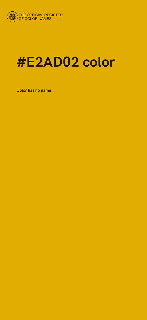 #E2AD02 color image