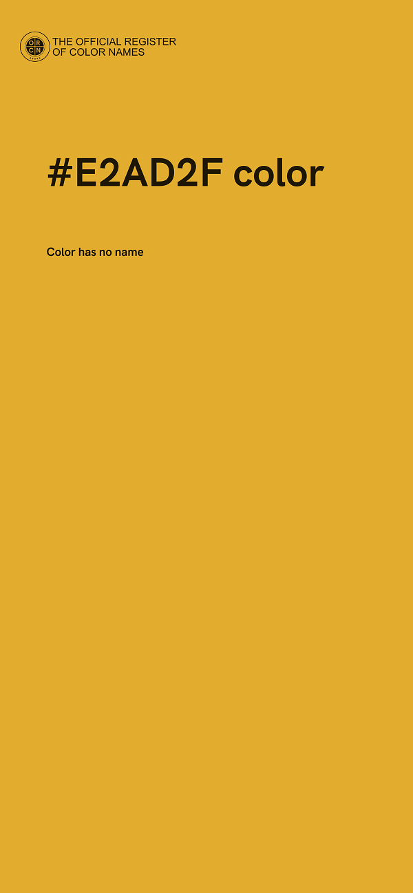 #E2AD2F color image