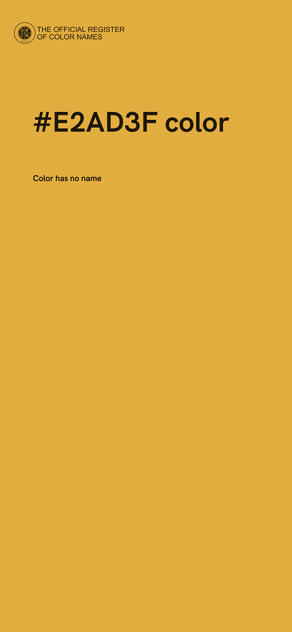 #E2AD3F color image