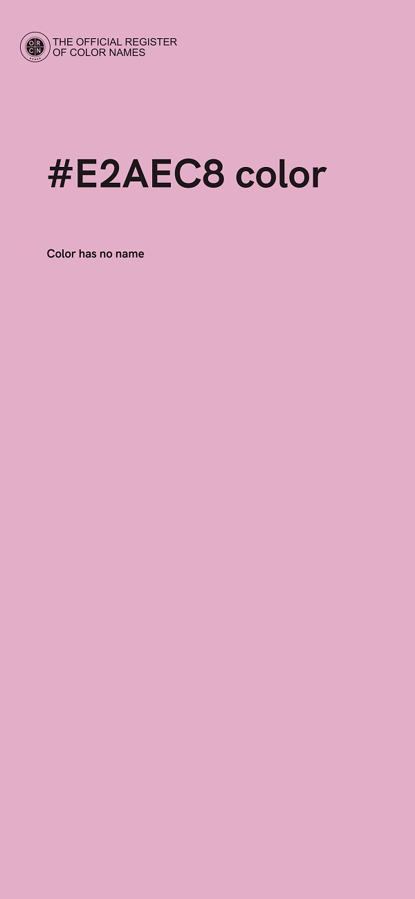 #E2AEC8 color image
