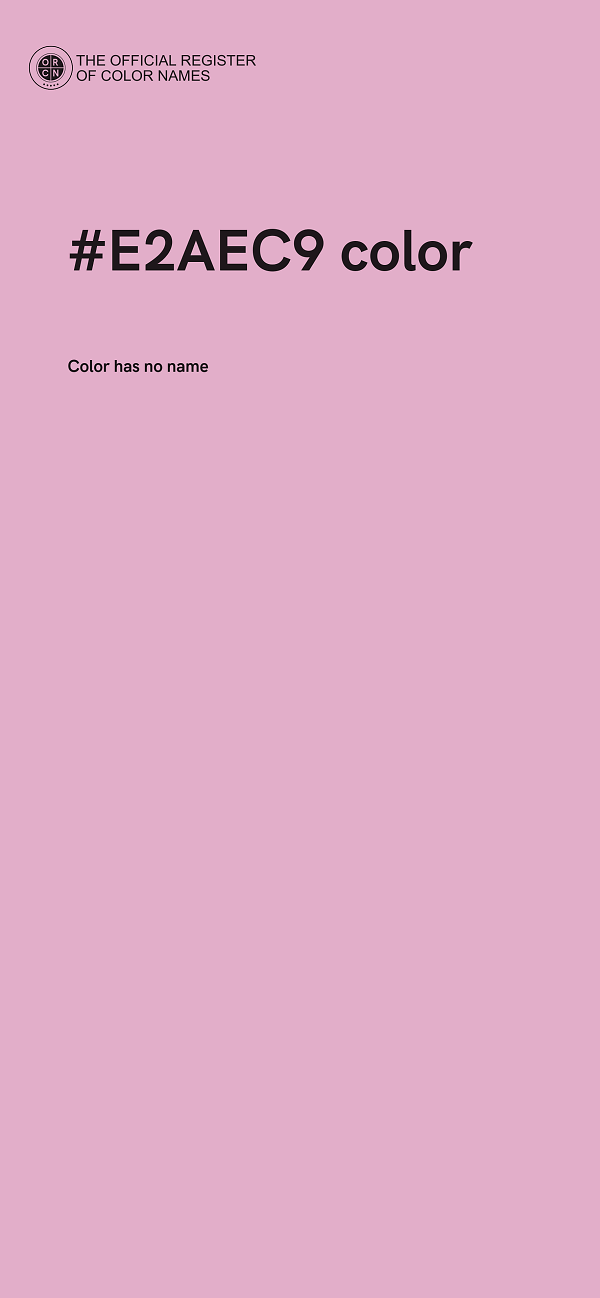 #E2AEC9 color image