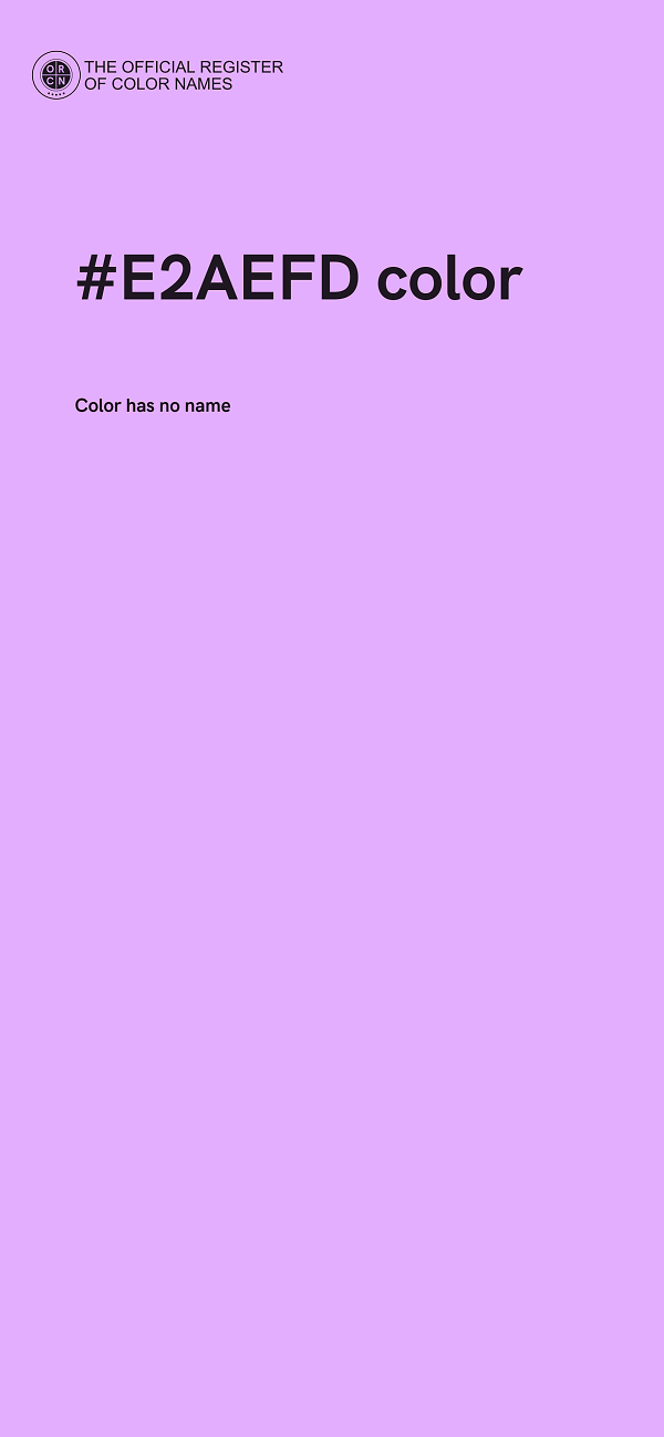 #E2AEFD color image